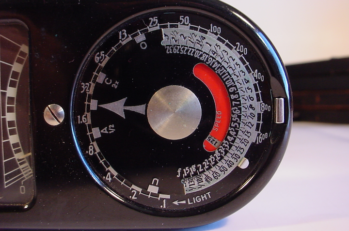 Photo of light meter mechanical exposure computer